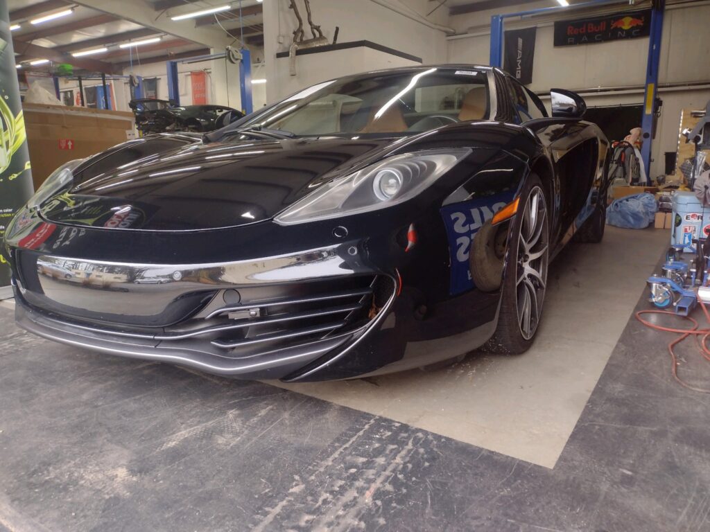 McLaren in the shop for McLaren services at Euromotion.