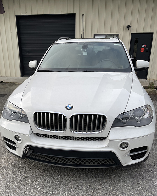 White BMW outside Euromotion
